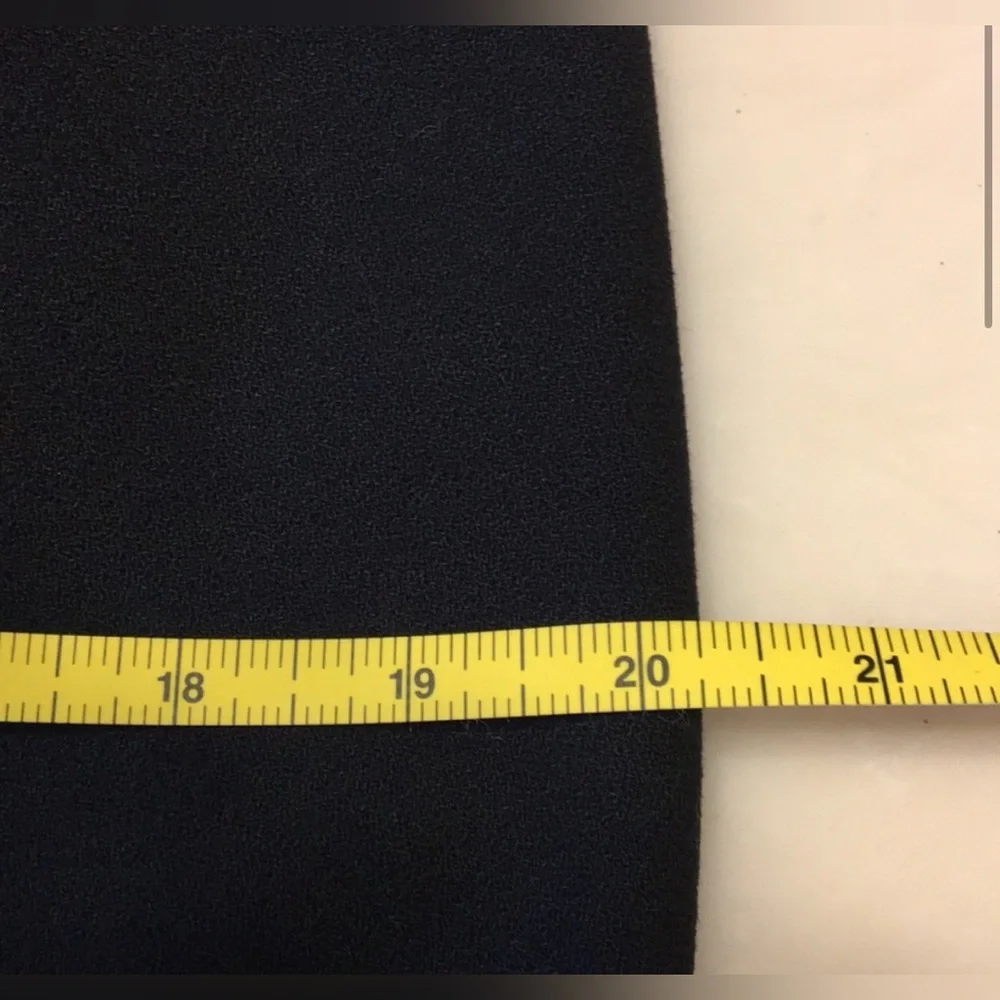 90s Black suit Wool detailed collar pockets button TAILORED